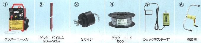 ゲッターエース3イノシシ用電気柵