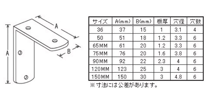 金折　ブロンズメッキ　寸法図