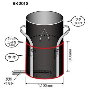 コンテナバック丸型(BK201S)2tUV剤1.2配合