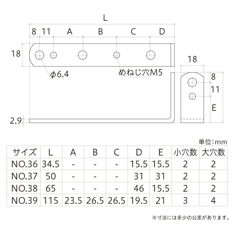 補助金具黒No36