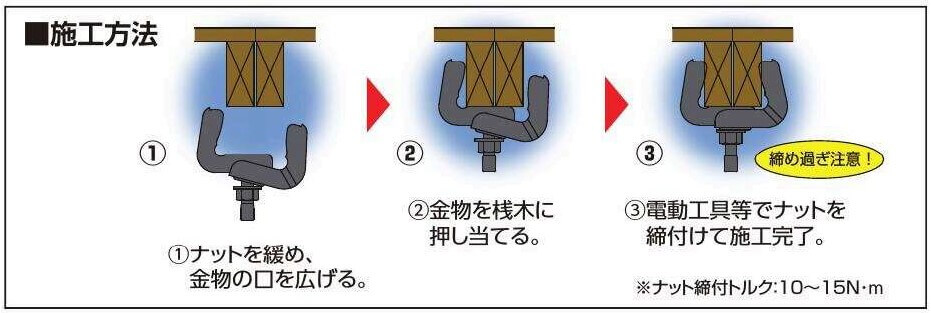 KSハサミーノ施工方法イラスト