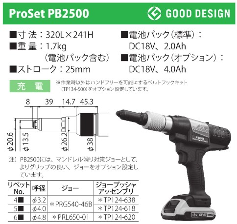 ＰＯＰリベットツール リベッター リベット締め機 吉川商工