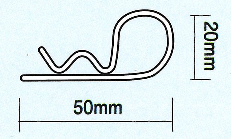 ロックピン寸法図50x20mm