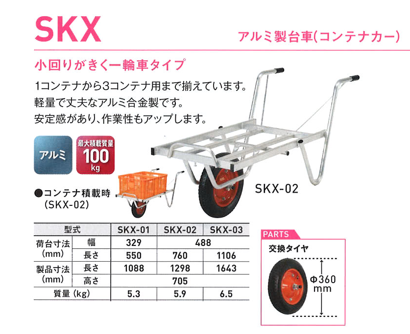 アルミコンテナカーSKX-03