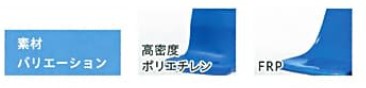 GBシリーズ素材【高密度ポリエチレン・FRP】