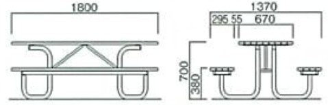 HB-1508KNの寸法図