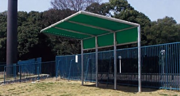 モリマーキンキのテント式シェルターの使用イメージ