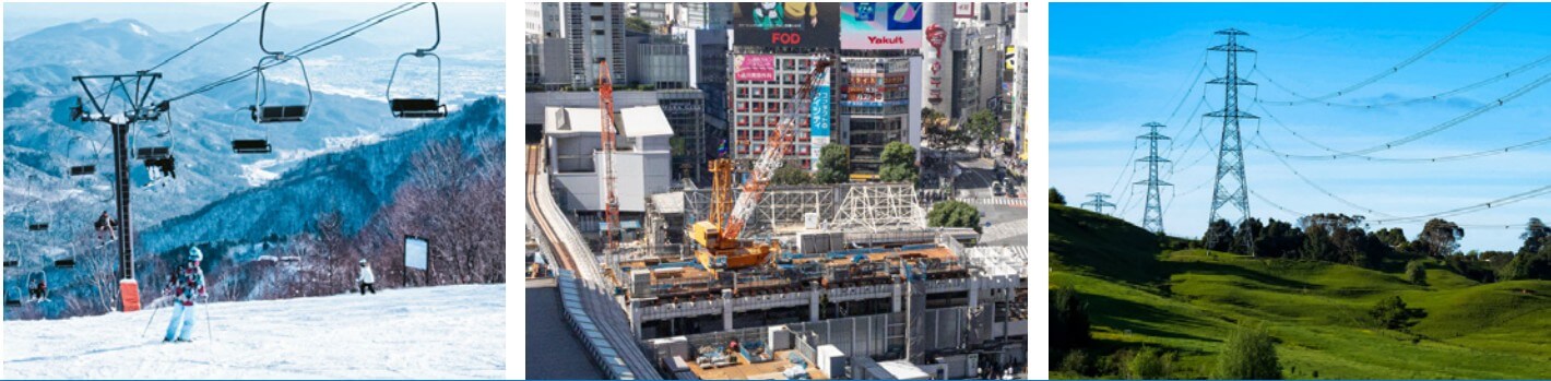 工事現場やイベント会場などで使用される区画ネットの用途例