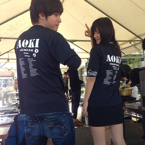 オリジナルTシャツネイビー制作事例7