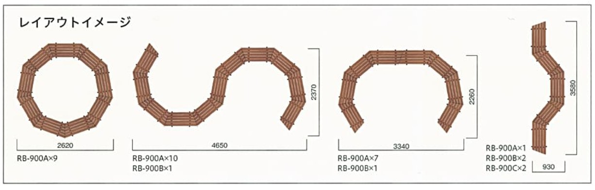 RB-900シリーズ、HB-900シリーズのレイアウトイメージ