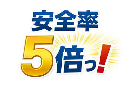 安全率5倍のイメージ